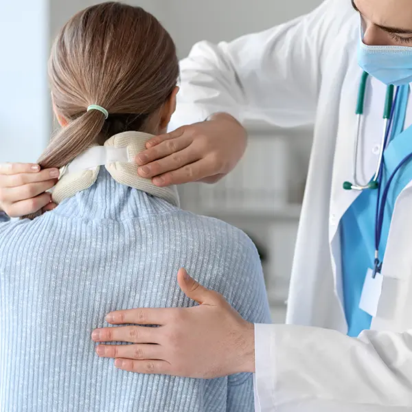 Personal Injury - Woman with Neck Injury
