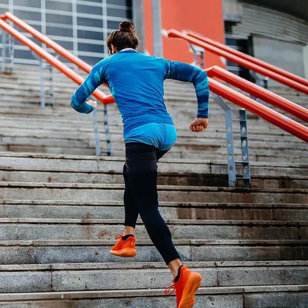 Woman Running Stairs - Total Join Replacement