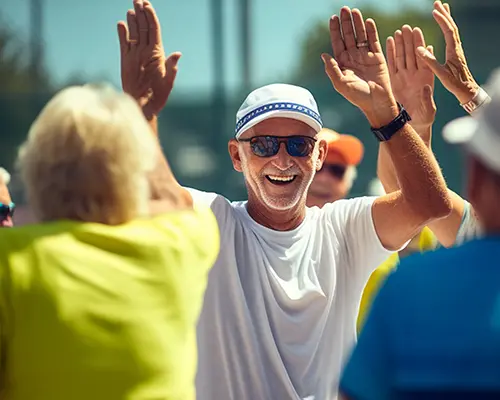 Healthy Patient Giving Hi-Five