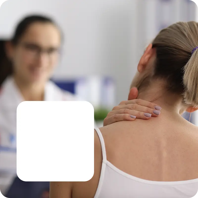 Woman with Neck Pain