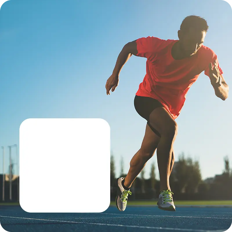 Sports Medicine - Runner on Track